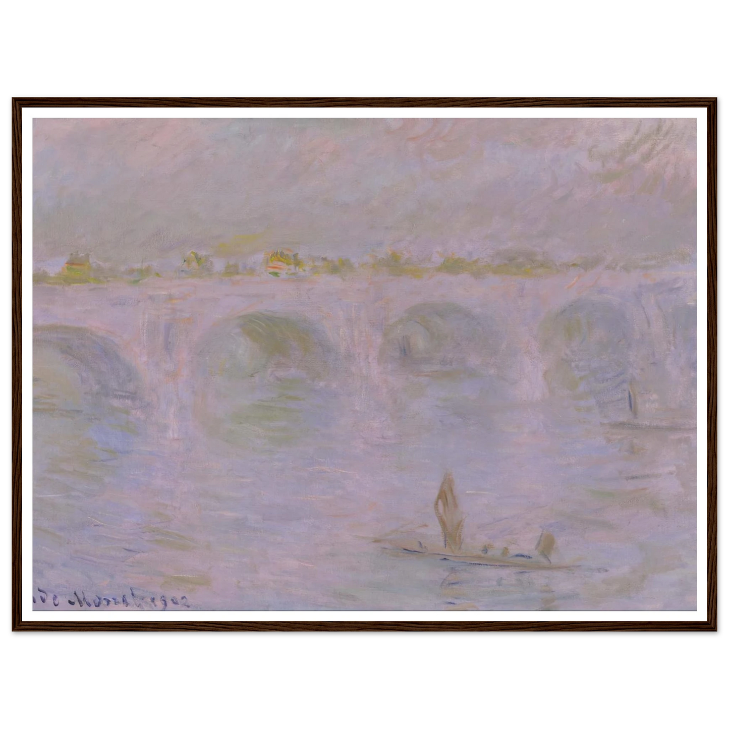 Waterloo Bridge in London (1902) Art Print | Claude Monet-Quipham Collections