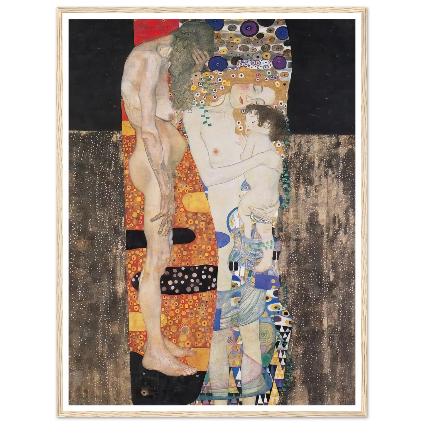 The Three Ages of the Woman (1905) Art Print | Gustav Klimt-Quipham Collections
