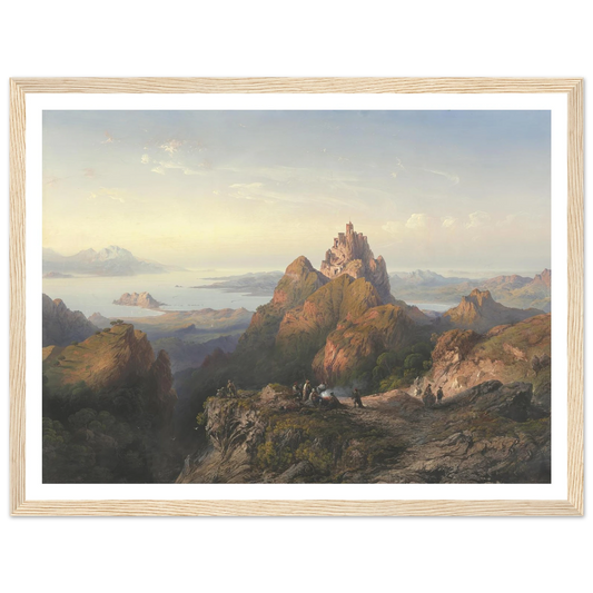 Balaklava (1857) Art Print | Carlo Bossoli - Framed Poster - 30x40 cm / 12x16″ - Black frame