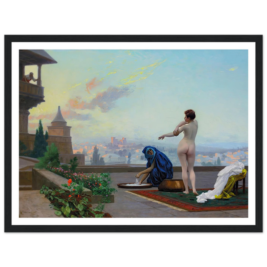 Bathsheba (1889) Art Print | Jean Leon Gerome - Framed Poster - 30x40 cm / 12x16″ - Black frame