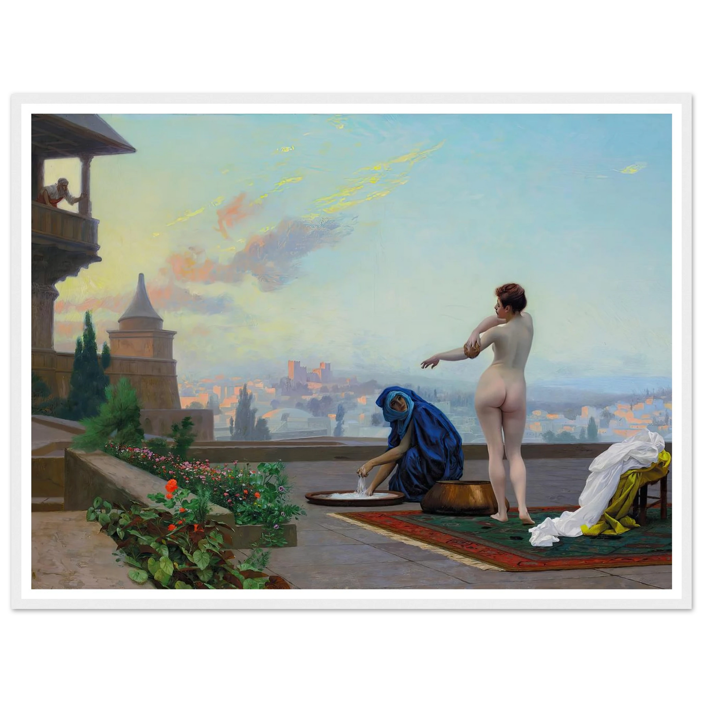 Bathsheba (1889) Art Print | Jean Leon Gerome - Framed Poster - 30x40 cm / 12x16″ - Black frame