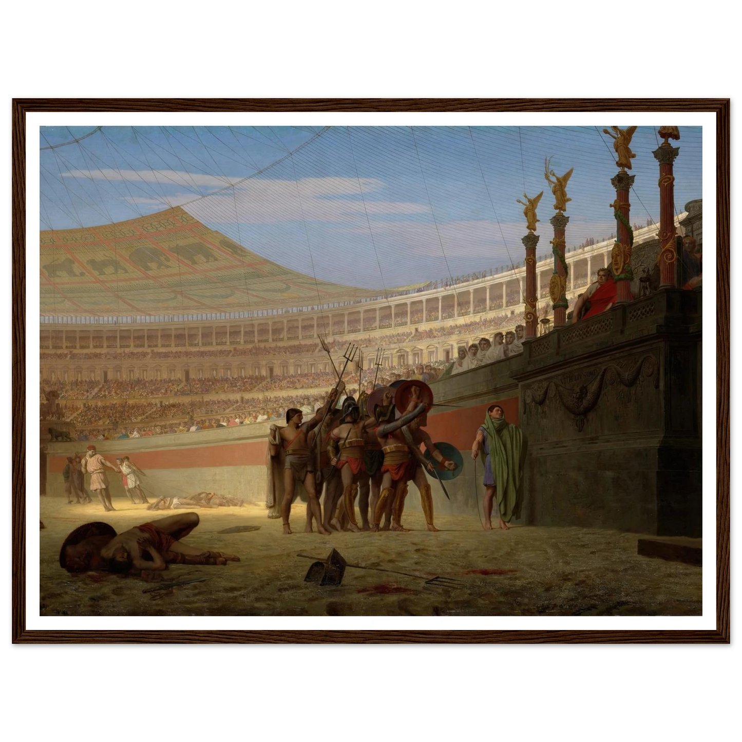 Ave Caesar! Morituri te salutant (Hail Caesar! We Who Are about to Die Salute You) (1859) Art Print | Jean Leon Gerome-Quipham Collections