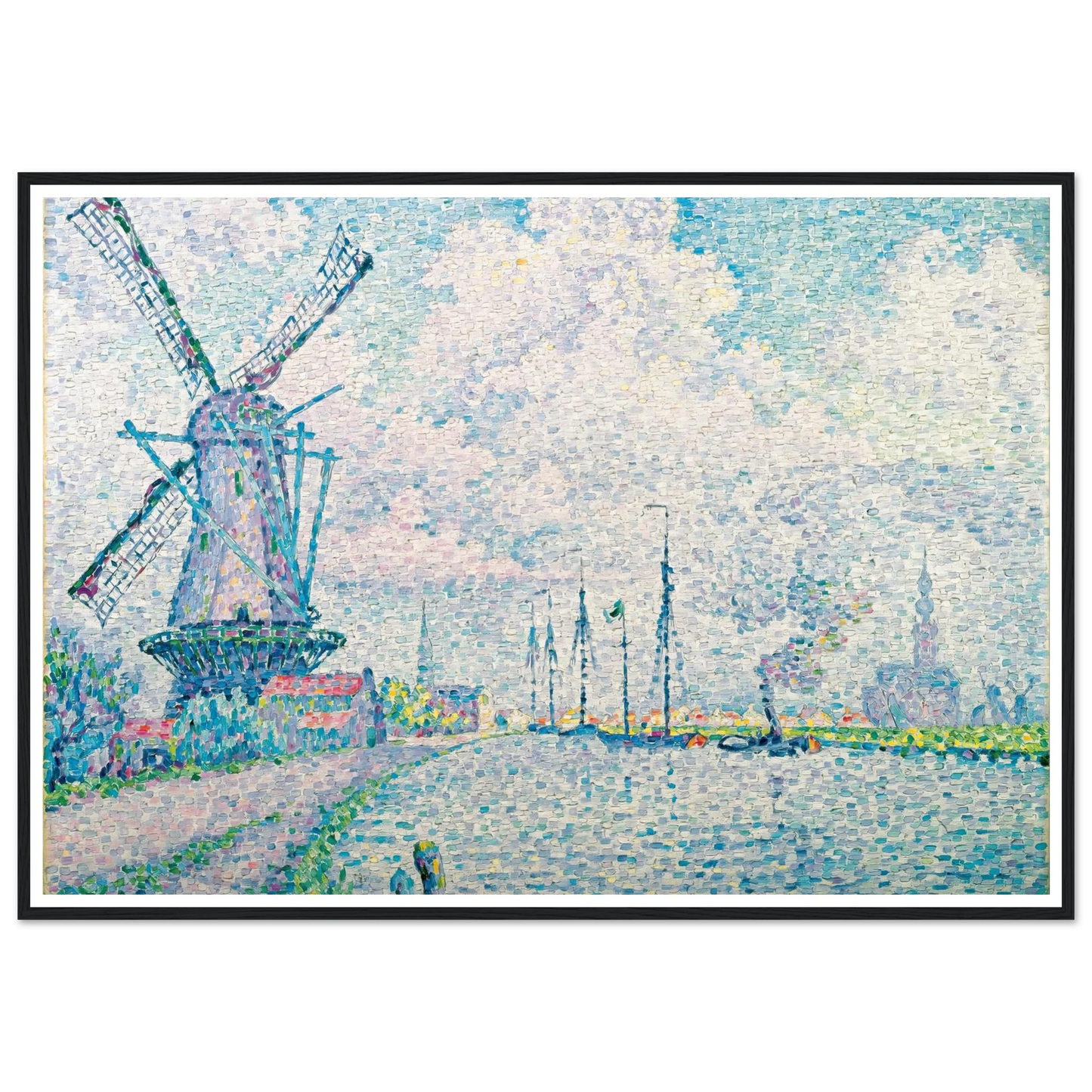 Canal of Overschie Art Print | Paul Signac-Quipham Collections