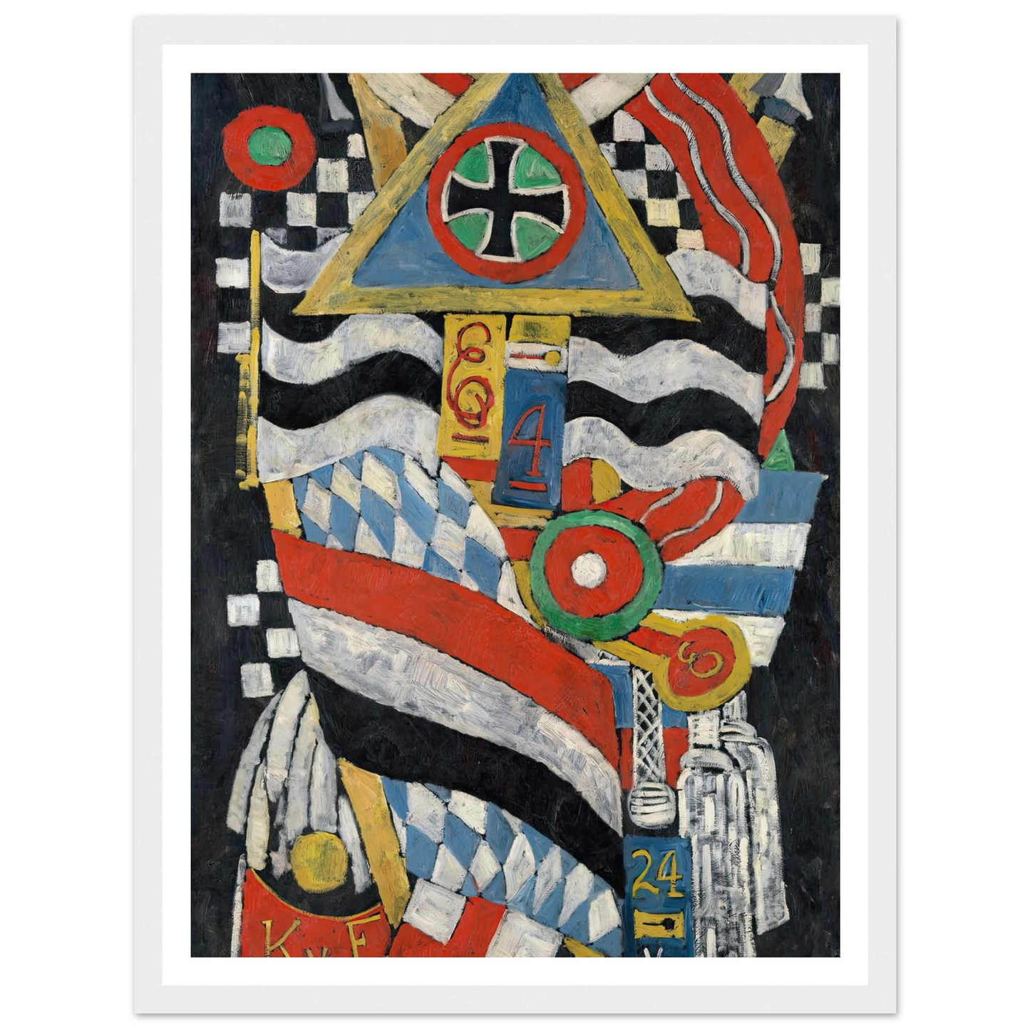 Portrait of a German Officer (1914) Art Print | Marsden Hartley-Quipham Collections