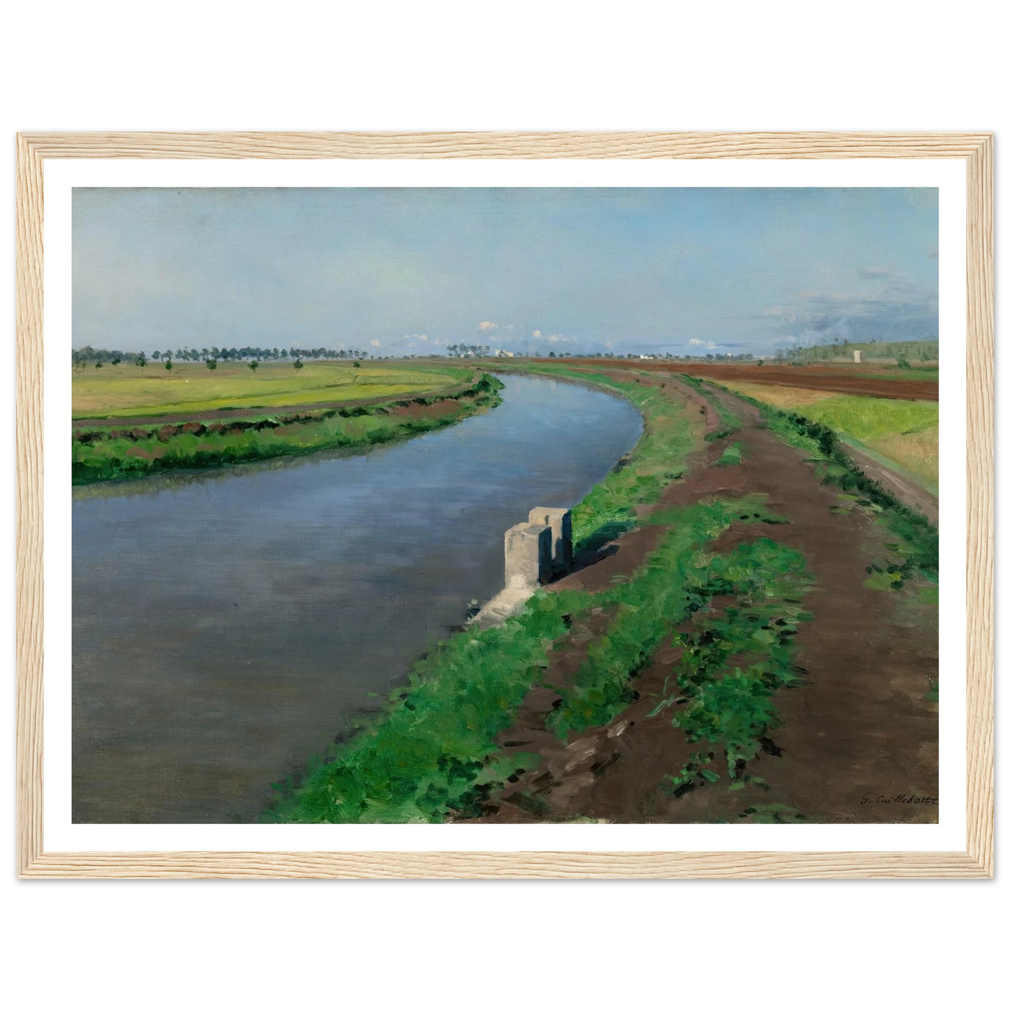 Banks of a Canal, near Naples (c.1872) Art Print | Gustave Caillebotte-Quipham Collections
