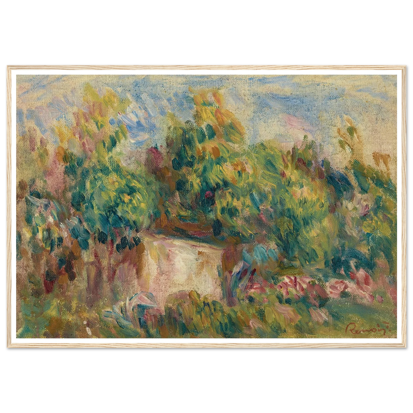 Cabanon près des Colettes (1916) Art Print | Pierre Auguste Renoir-Quipham Collections
