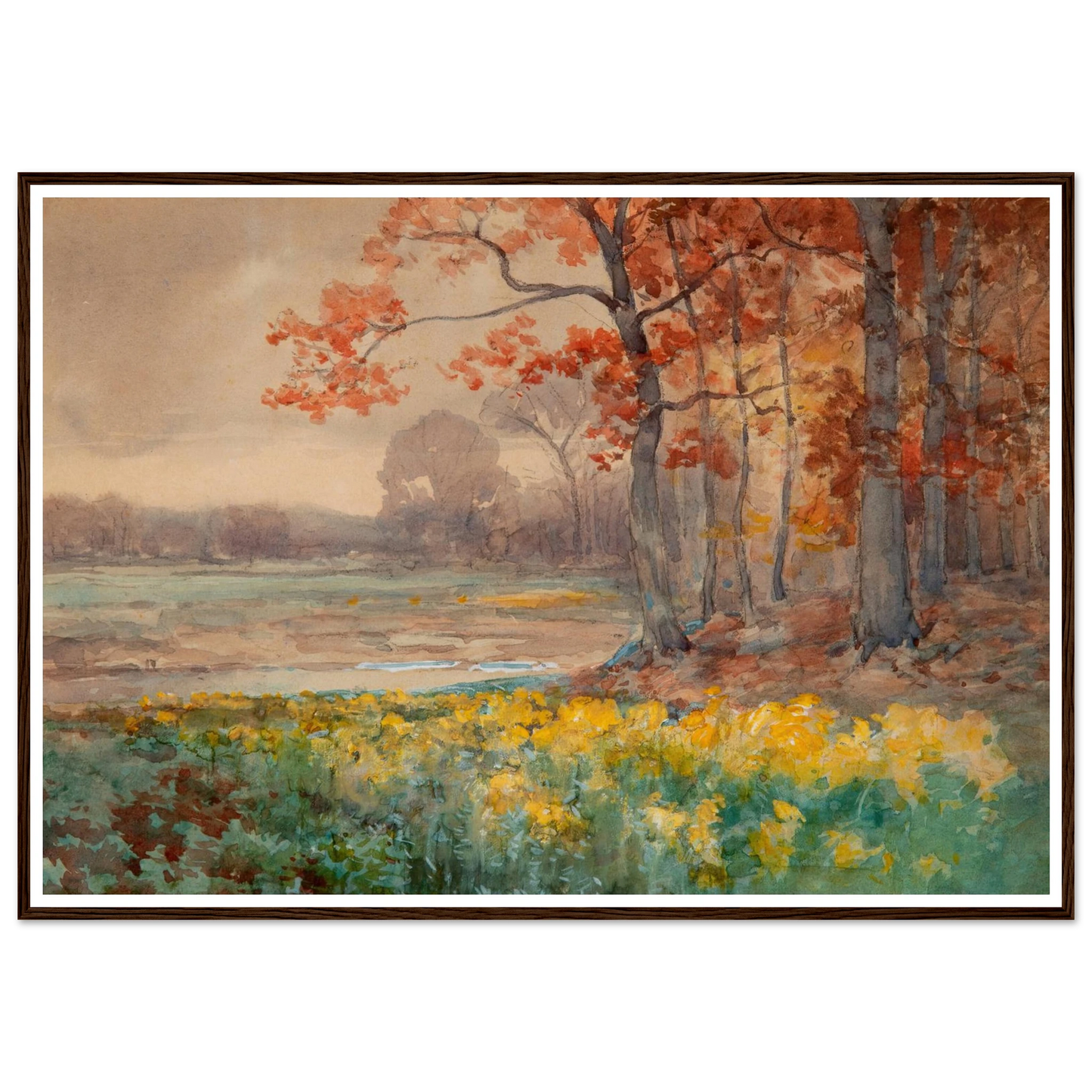 Yellow Flowers on a Grey Day (1911) Art Print | Julian Onderdonk-Quipham Collections