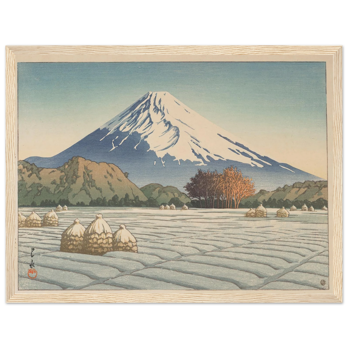 Izu Nagaoka shimo no asa (Frosty morning in Nagaoka, Izu) (1939) Art Print | Kawase Hasui-Quipham Collections