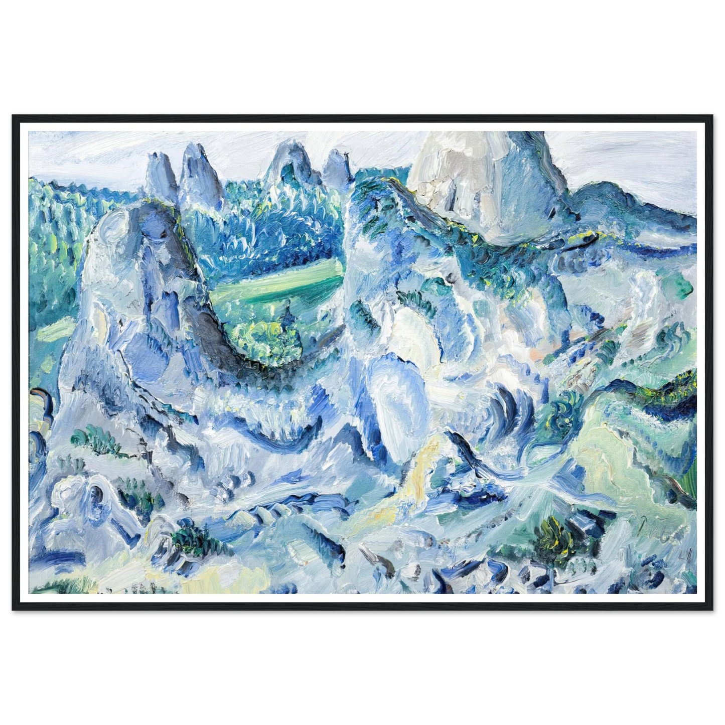 Landschaft mit Felsen – Felsen bei Blaubeuren (1928) Art Print | Paul Kleinschmidt-Quipham Collections