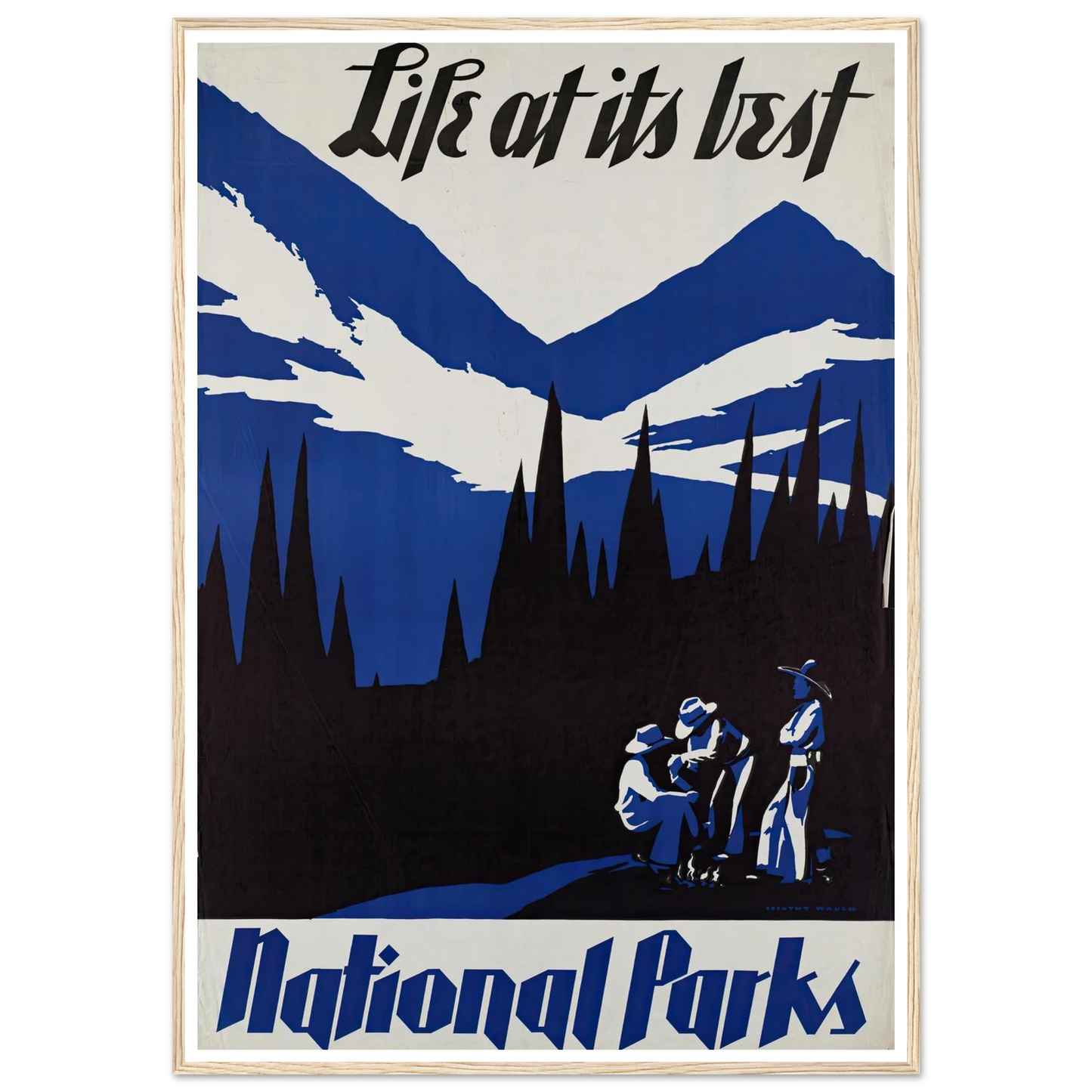 Life at its best. National Parks (ca. 1930–1939) Art Print | Dorothy Waugh-Quipham Collections