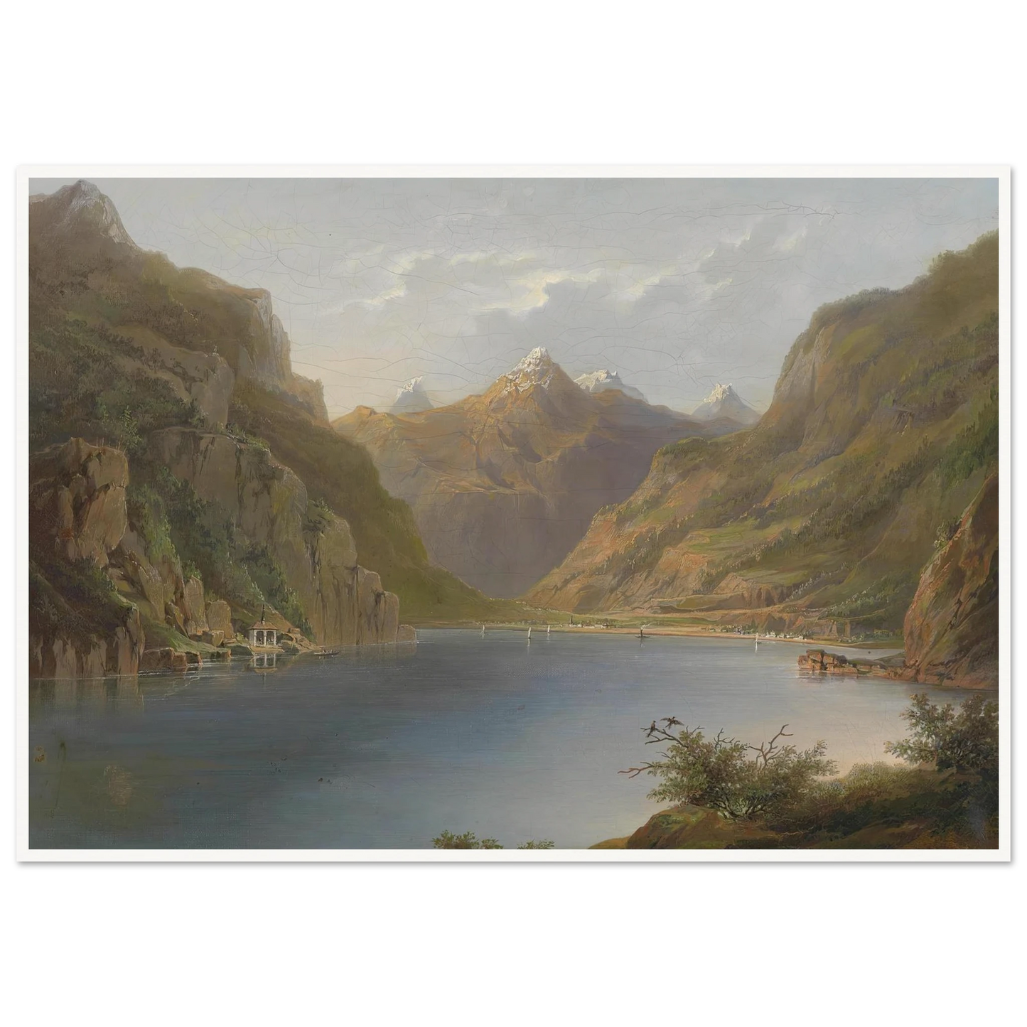 Vierwaldstättersee (1882) Art Print | Hermann Ottomar Herzog-Quipham Collections