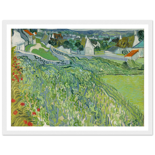 Vineyards at Auvers (1890) Art Print | Vincent van Gogh-Quipham Collections