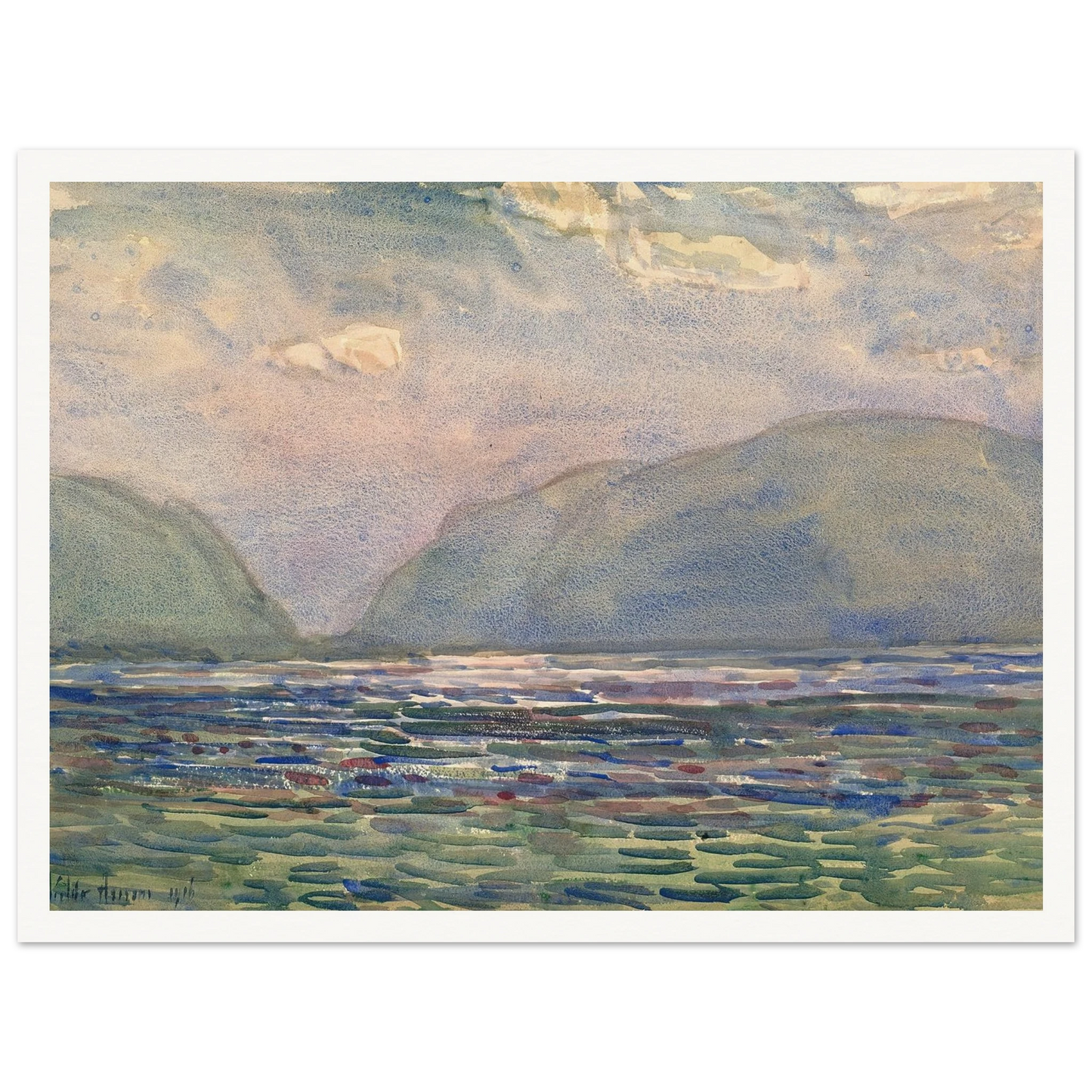 Noon above Newburgh (1916) Art Print | Childe Hassam-Quipham Collections