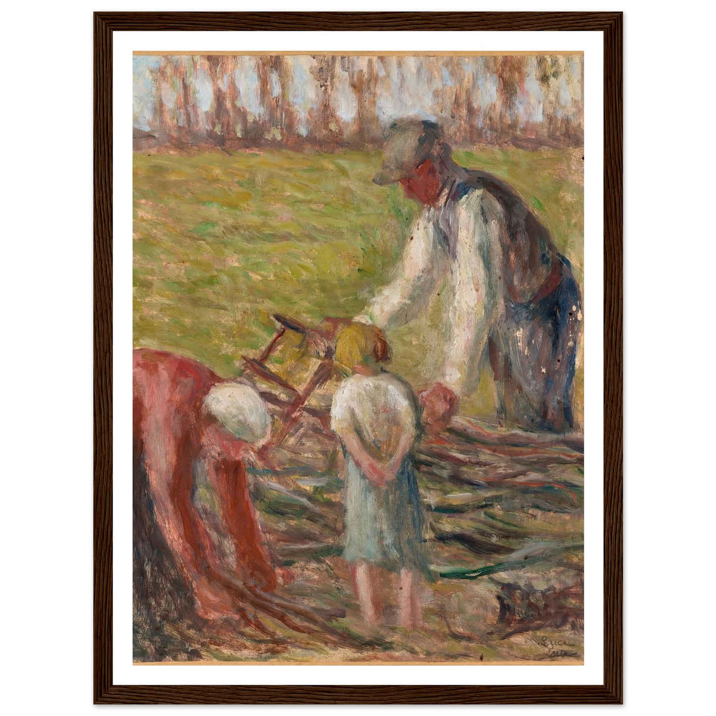 Le scieur de fagots (1935) Art Print | Maximilien Luce-Quipham Collections