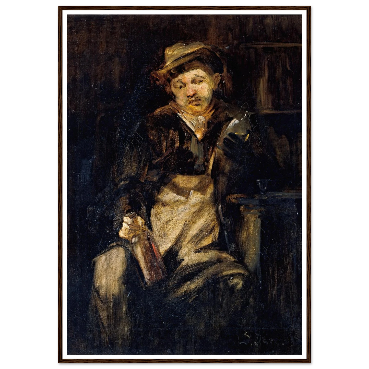 Der Trinker Art Print | Jozef Israels-Quipham Collections