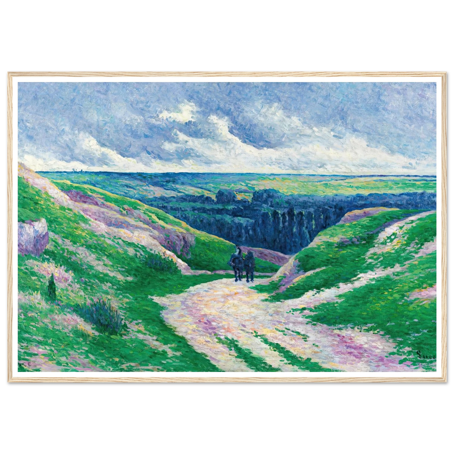 Paysage Près De Moulineux Sur Oise (circa 1902-03) Art Print | Maximilien Luce-Quipham Collections