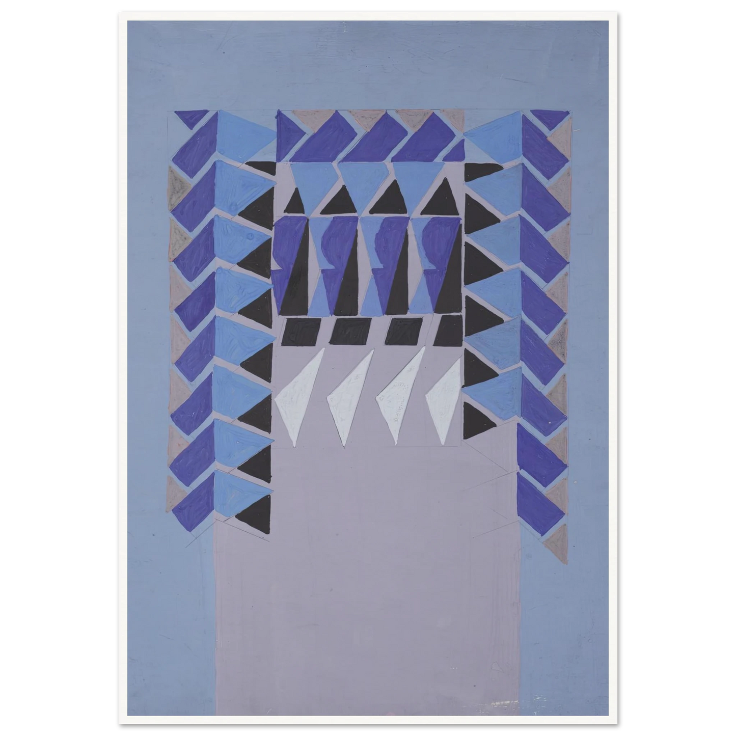Untitled (Textile design no I) (circa 1925) Art Print | Frances Hodgkins-Quipham Collections
