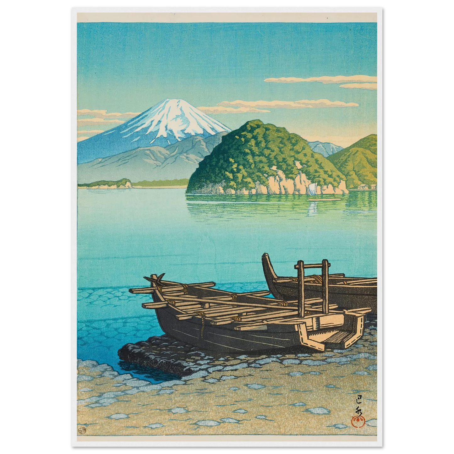 Mitohama no asa (Morning at Mitohama) (1953) Art Print | Kawase Hasui-Quipham Collections