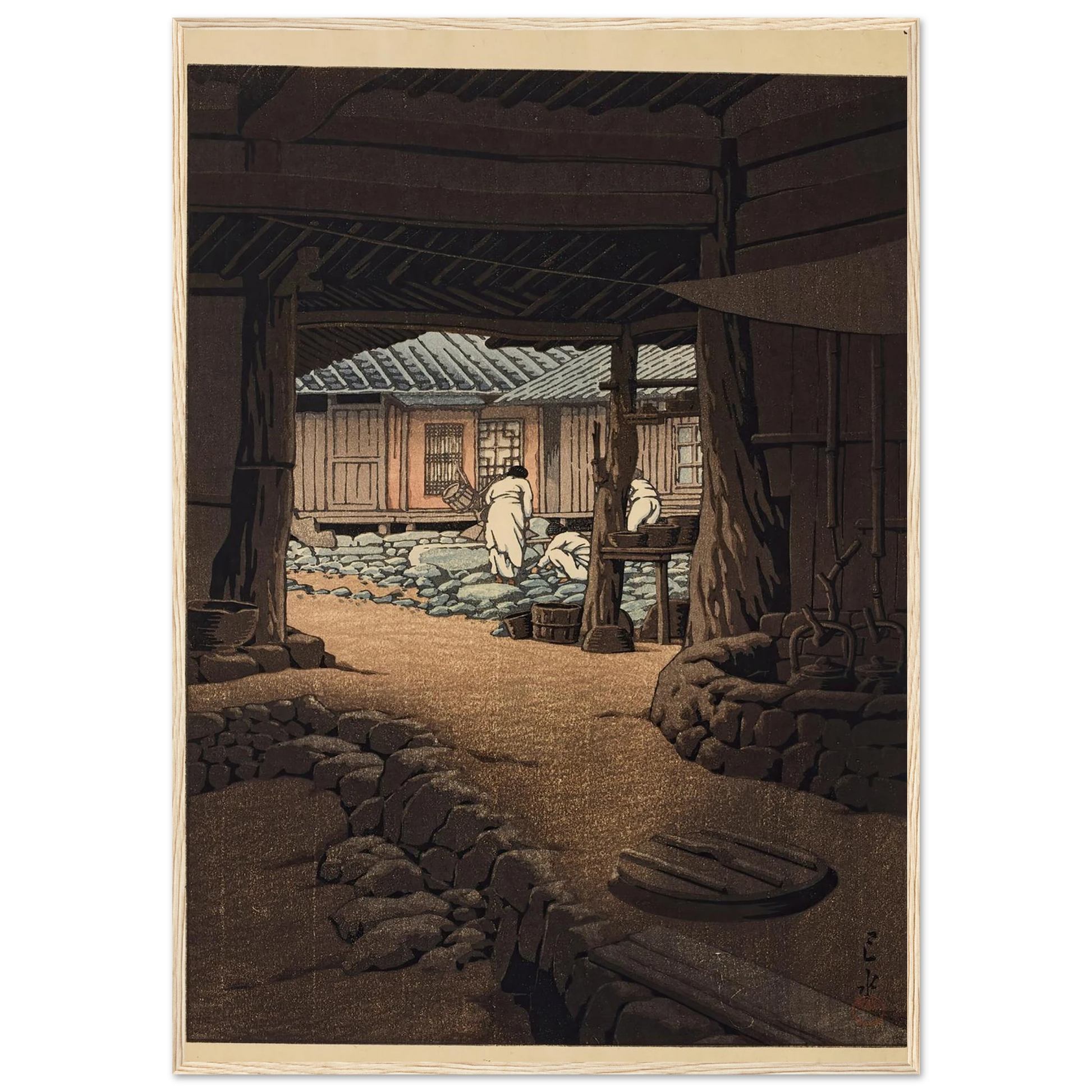 Chosen Chiizan Sen’in-ji (The Cheoneunsa Temple, Mount Jirisan, Korea) (1940) Art Print | Kawase Hasui-Quipham Collections