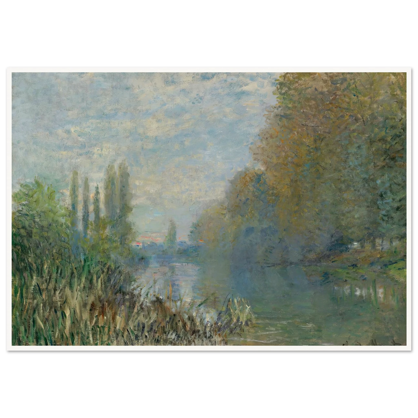 Bords De La Seine En Automne (1876) Art Print | Claude Monet-Quipham Collections
