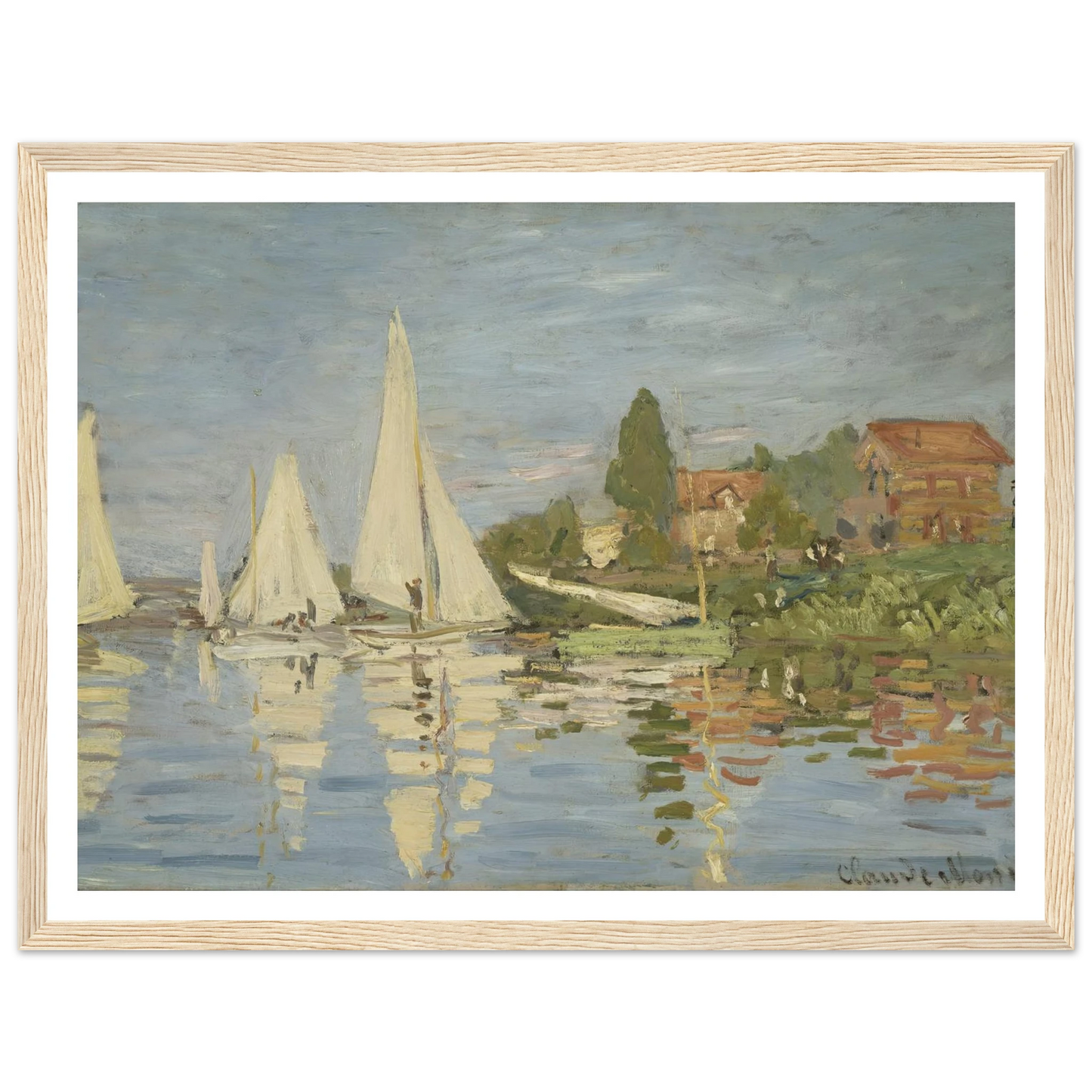 Regattas at Argenteuil (circa 1872) Art Print | Claude Monet-Quipham Collections