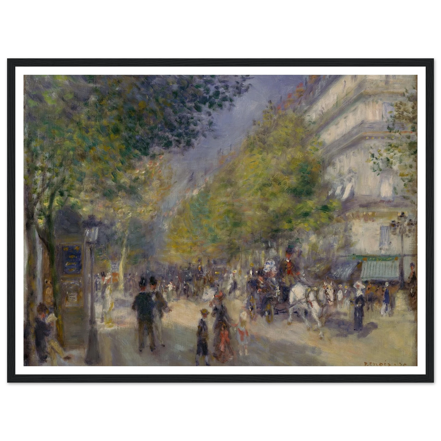 The Grands Boulevards Art Print | Pierre Auguste Renoir-Quipham Collections