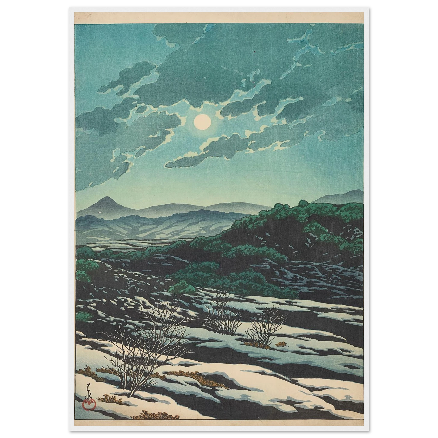 Karikachi toge (Karikachi Mountain Pass) (1927) Art Print | Kawase Hasui-Quipham Collections