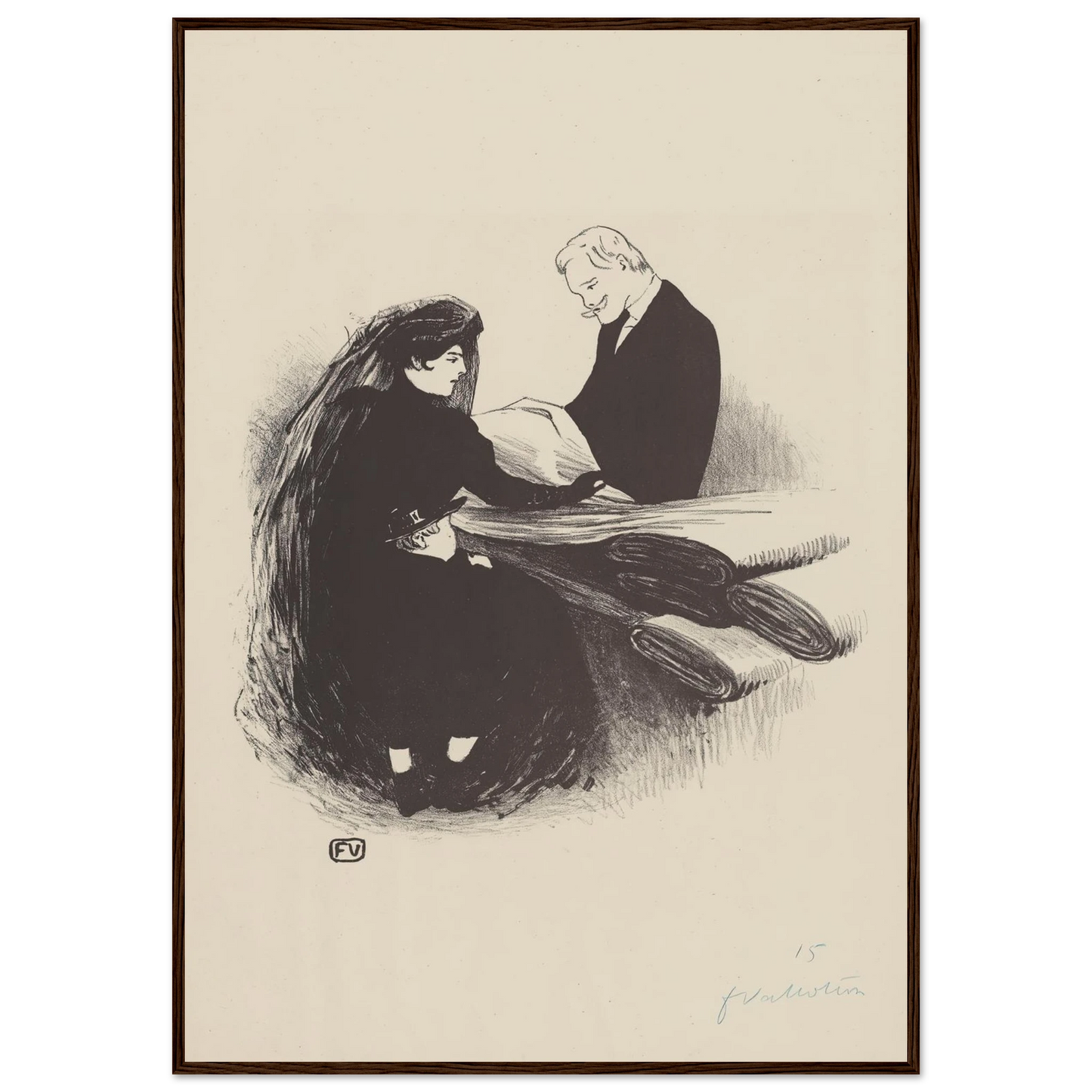 Dernière Nouveauté (1893) Art Print | Felix Vallotton-Quipham Collections