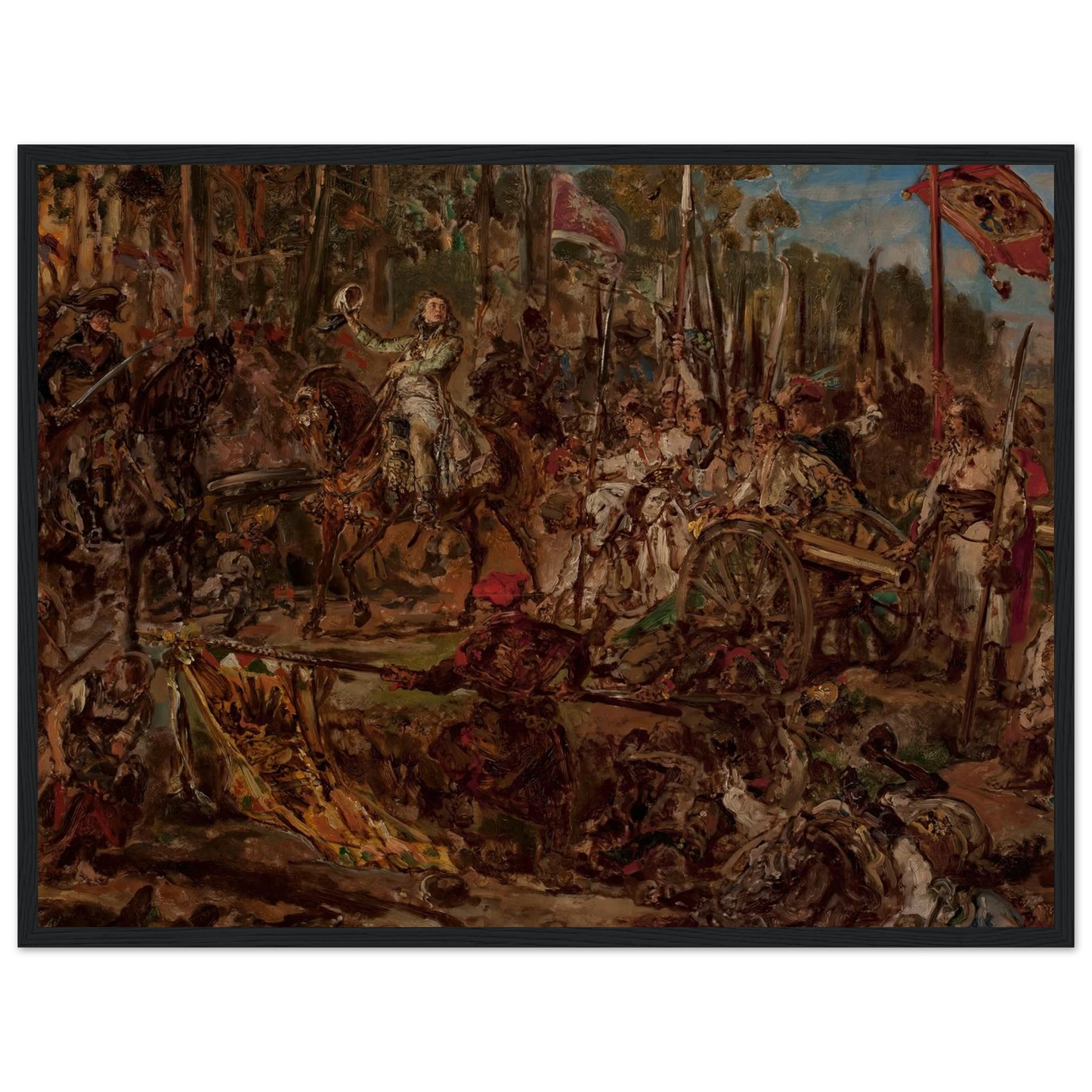 Kościuszko at Racławice, sketch (1885) Art Print | Jan Matejko-Quipham Collections