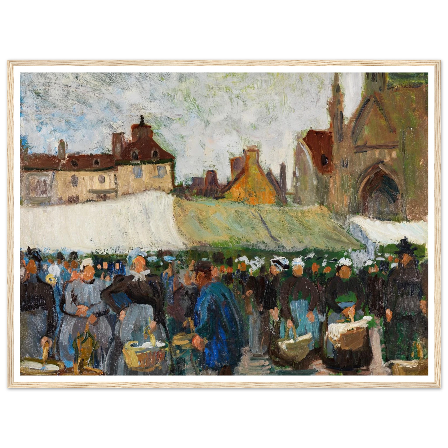 Marché à Falaise (Markt in Falaise) (1905) Art Print | Raoul Dufy-Quipham Collections