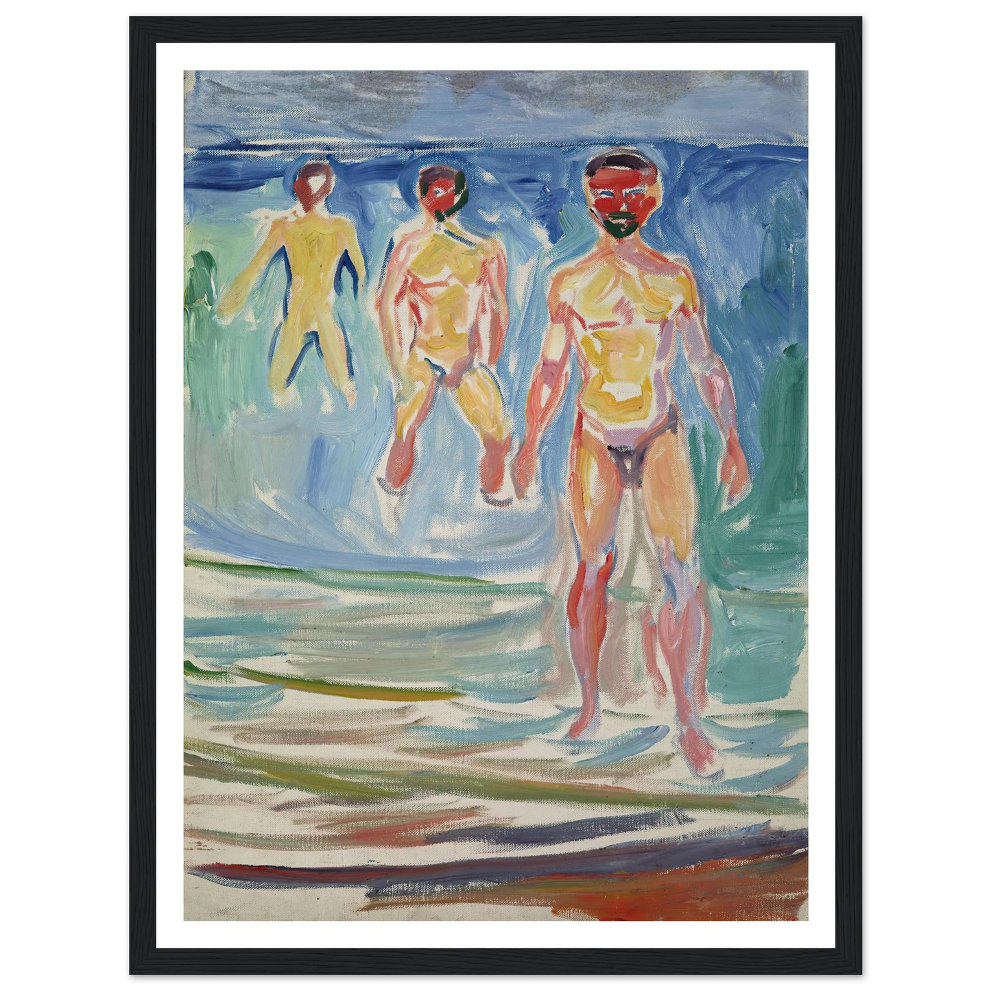 Bathing Men (1907) Art Print | Edvard Munch-Quipham Collections