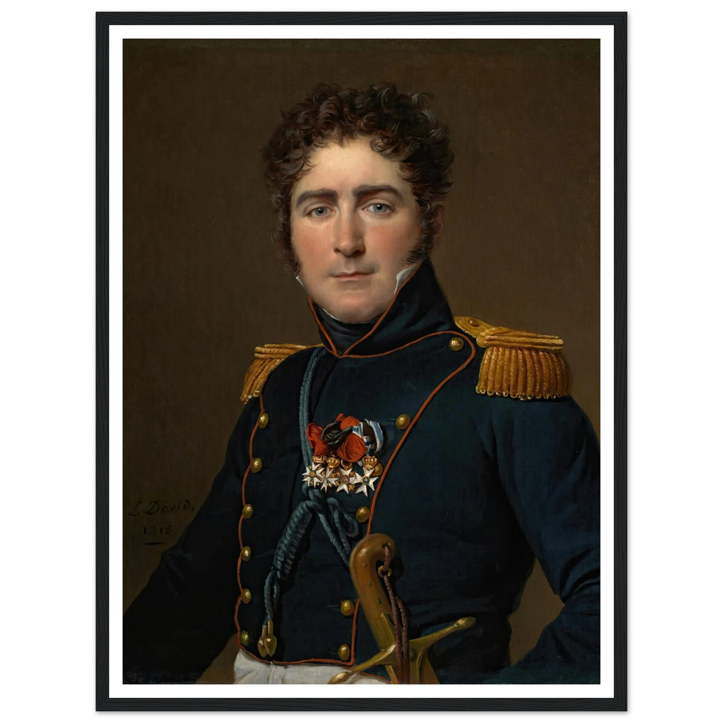 Comte Henri-Amédée-Mercure De Turenne-D’aynac (1816) Art Print | Jacques Louis David-Quipham Collections
