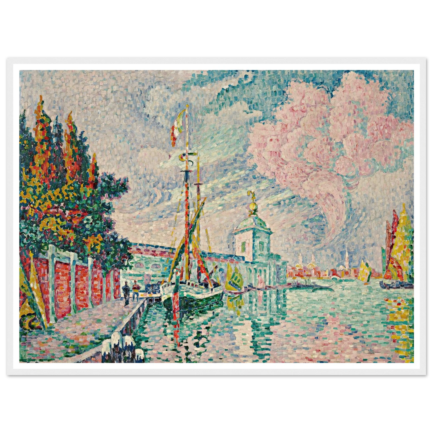 La Dogana, Venise (1923) Art Print | Paul Signac-Quipham Collections