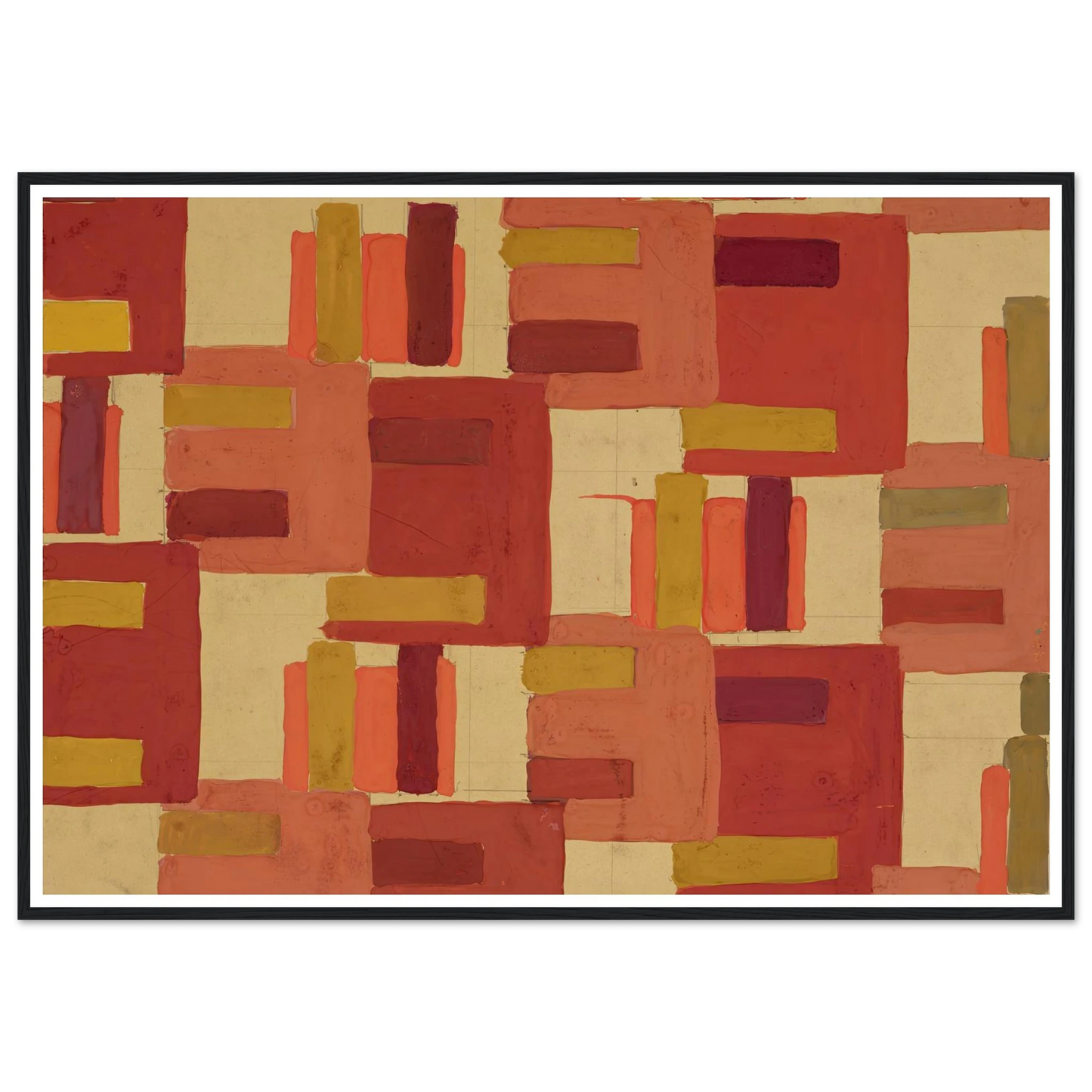 Untitled (Textile design no IV) (circa 1925) Art Print | Frances Hodgkins-Quipham Collections