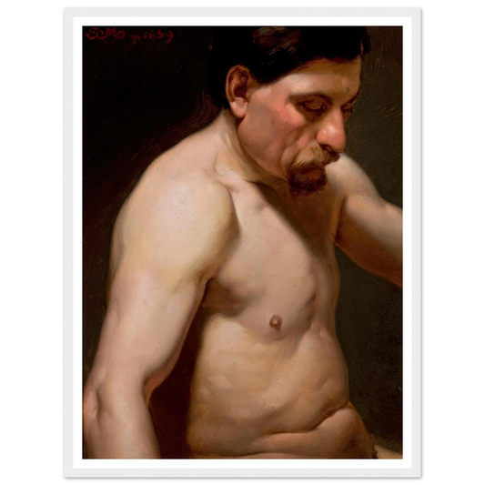 Male semi-nude (1859) Art Print | Jan Matejko-Quipham Collections