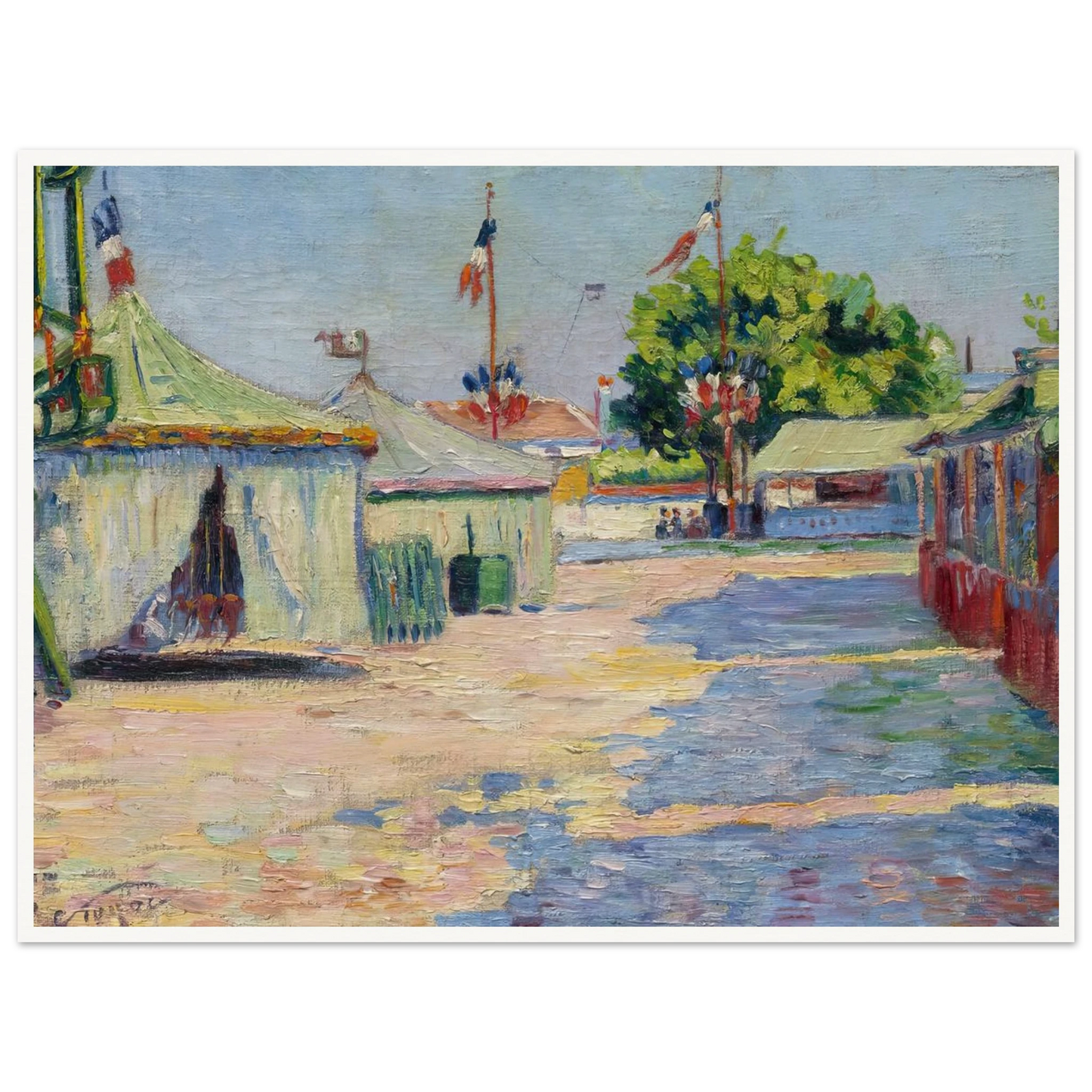 La Fête D’asnières (1884) Art Print | Paul Signac-Quipham Collections