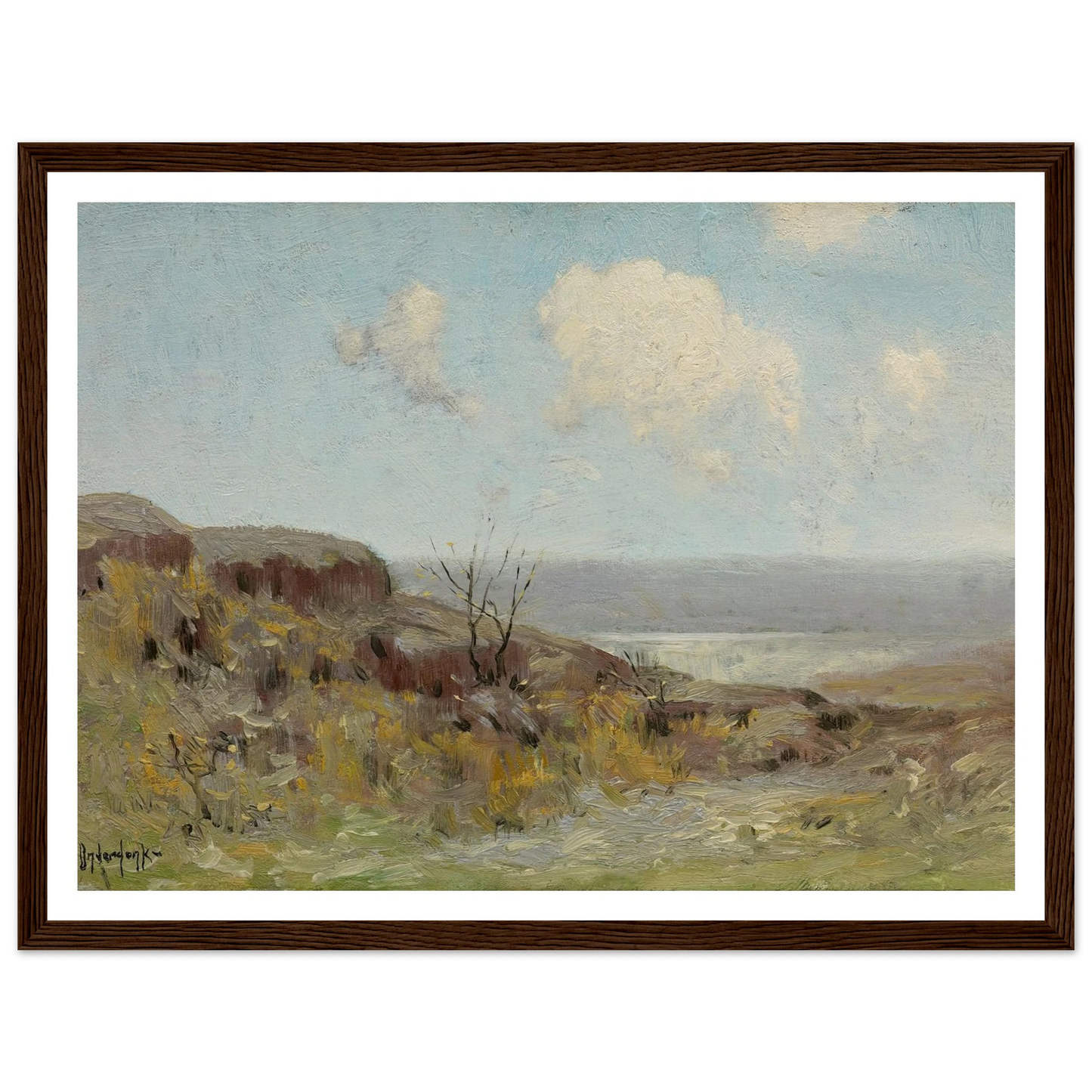 Rocky hillside quiet pool (1908) Art Print | Julian Onderdonk-Quipham Collections