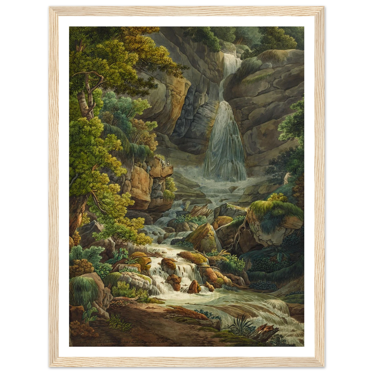 Schelmenloch, Wasserfall Art Print | Peter Birmann-Quipham Collections