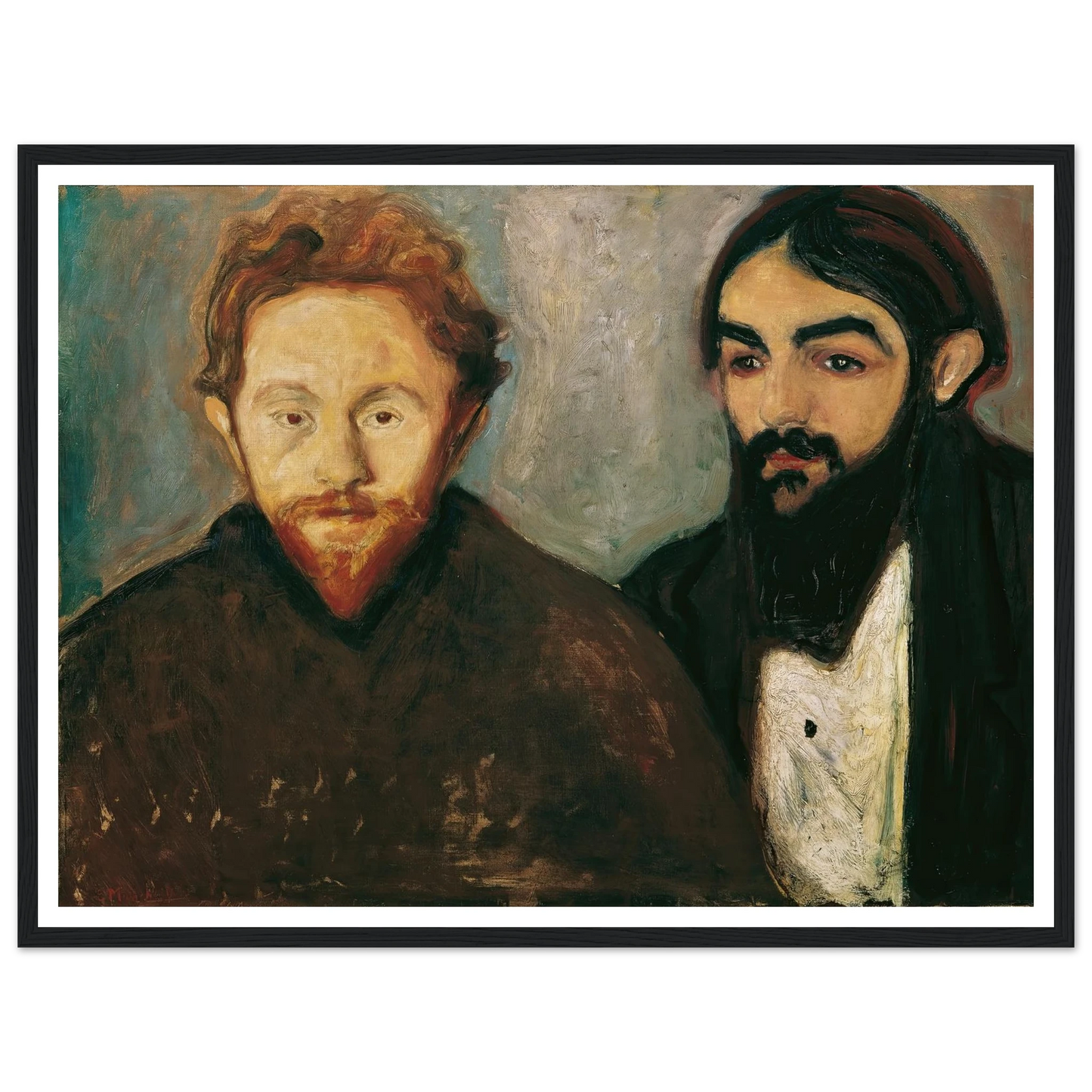 Der Maler Paul Herrmann und der Arzt Paul Contard (1897) Art Print | Edvard Munch-Quipham Collections