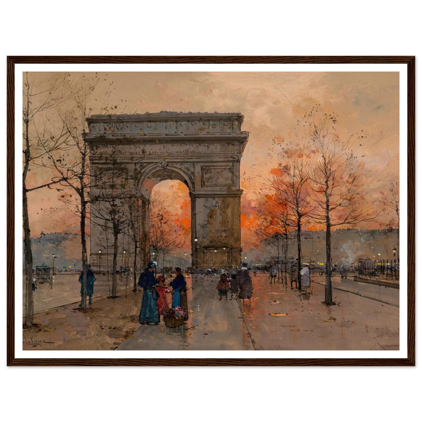 L’Arc de Triomphe, Place de l’Étoile Art Print | Eugene Galien Laloue-Quipham Collections