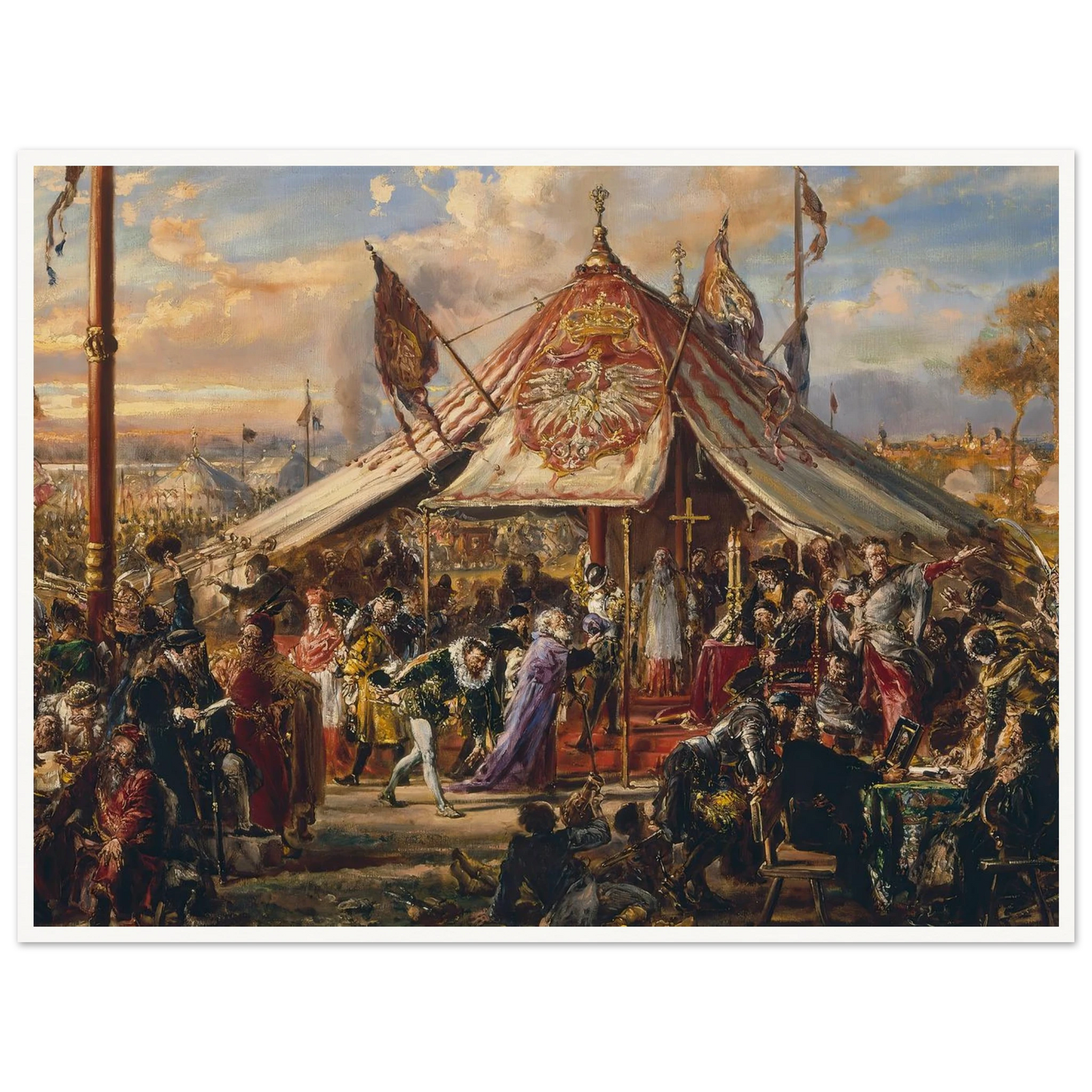 Power of Commonwealth at its Zenith, from the series “History of Civilization in Poland” (1889) Art Print | Jan Matejko-Quipham Collections