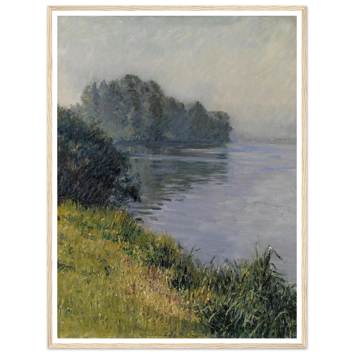 La Seine à l’Île Marante par temps brumeux (1891) Art Print | Gustave Caillebotte-Quipham Collections