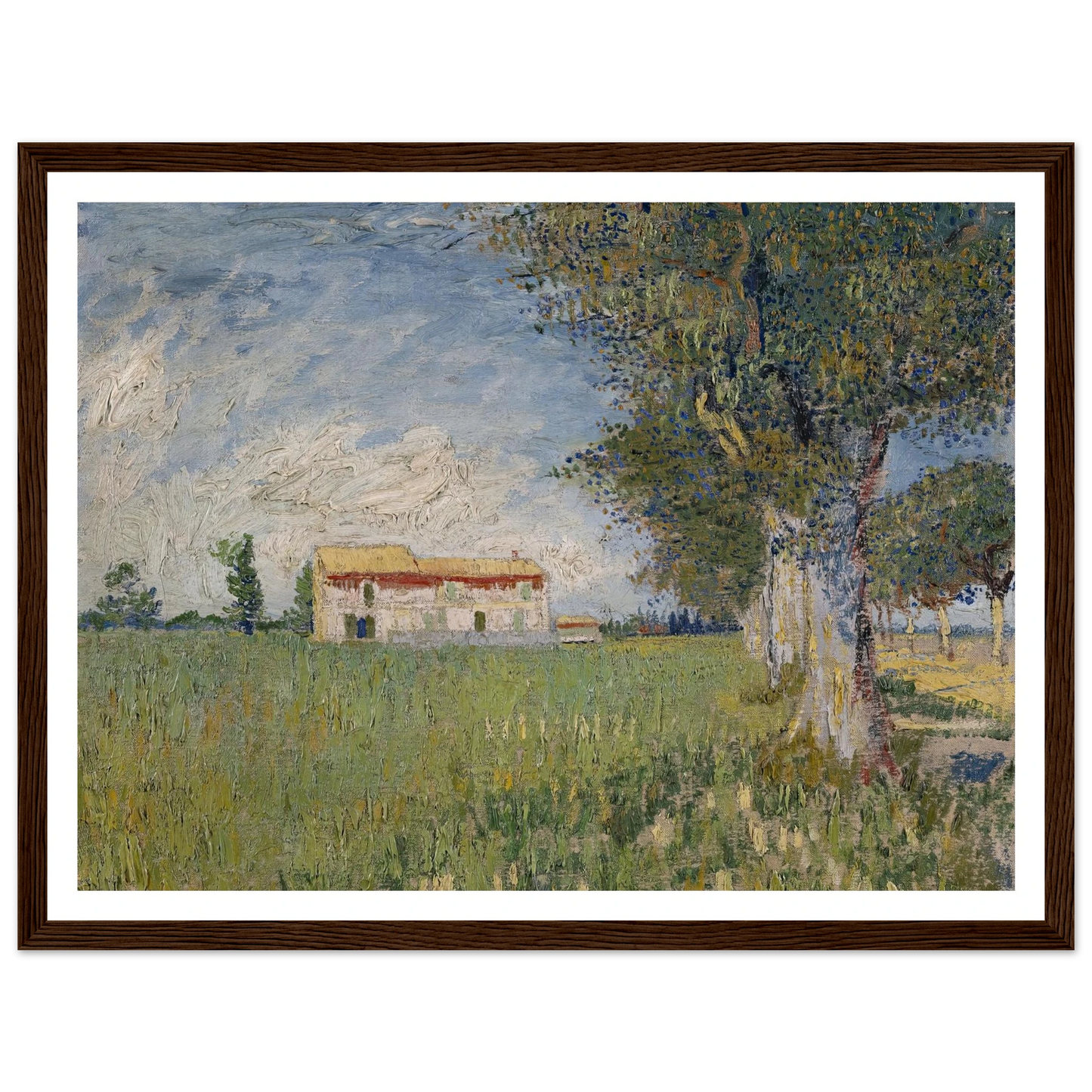 Farmhouse in a wheat field (1888) Art Print | Vincent van Gogh-Quipham Collections