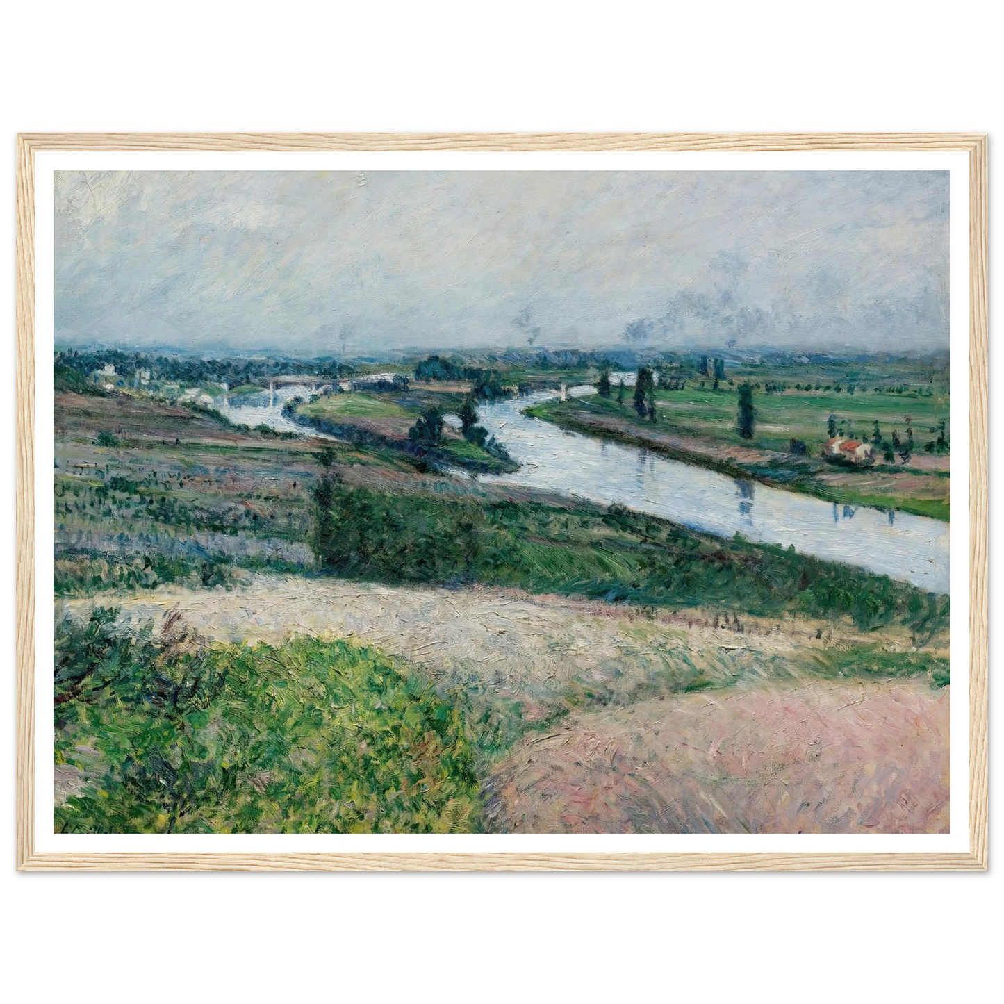 La Seine À La Pointe D’epinay (circa 1888) Art Print | Gustave Caillebotte-Quipham Collections