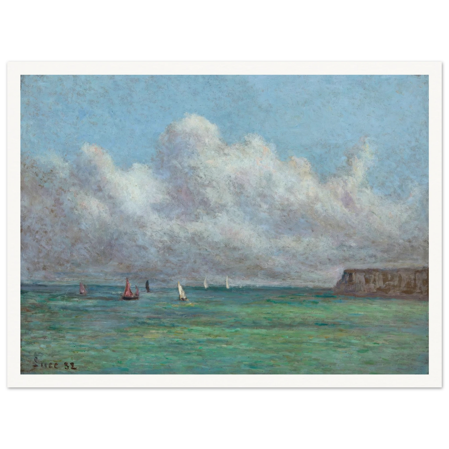Mer, Somme (1932) Art Print | Maximilien Luce-Quipham Collections