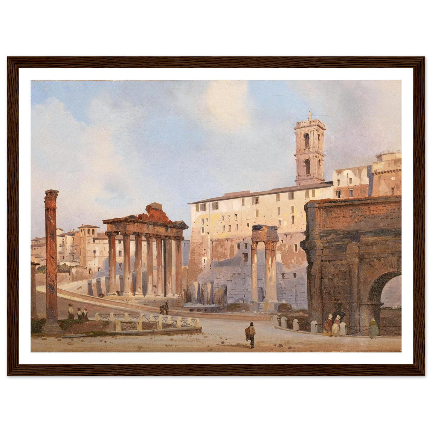 The Roman Forum Art Print | Ippolito Caffi-Quipham Collections