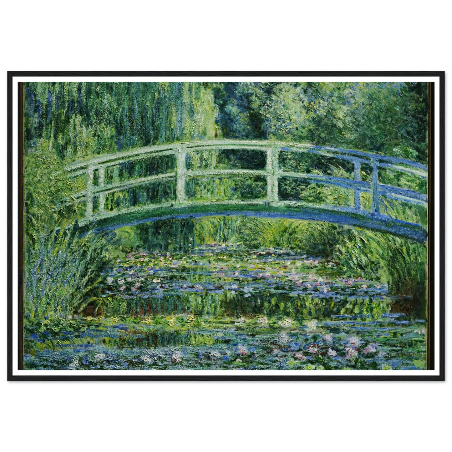 Water Lilies and Japanese Bridge (1899) Art Print | Claude Monet-Quipham Collections