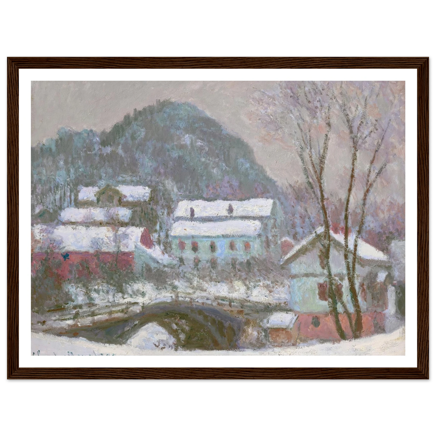 Sandviken, Norvège, effet de neige (1895) Art Print | Claude Monet-Quipham Collections
