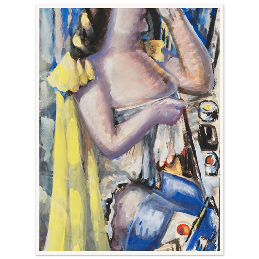 Bei der Toilette (1947) Art Print | Paul Kleinschmidt - Framed Poster - 30x40 cm / 12x16″ - Black frame