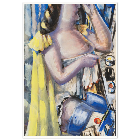 Bei der Toilette (1947) Art Print | Paul Kleinschmidt - Framed Poster - 30x40 cm / 12x16″ - Black frame
